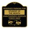 Signmission Reserved Parking for Student of the Month Unauthorized Vehicles Towed Away, A-DES-BG-1818-23074 A-DES-BG-1818-23074 - alternate 1